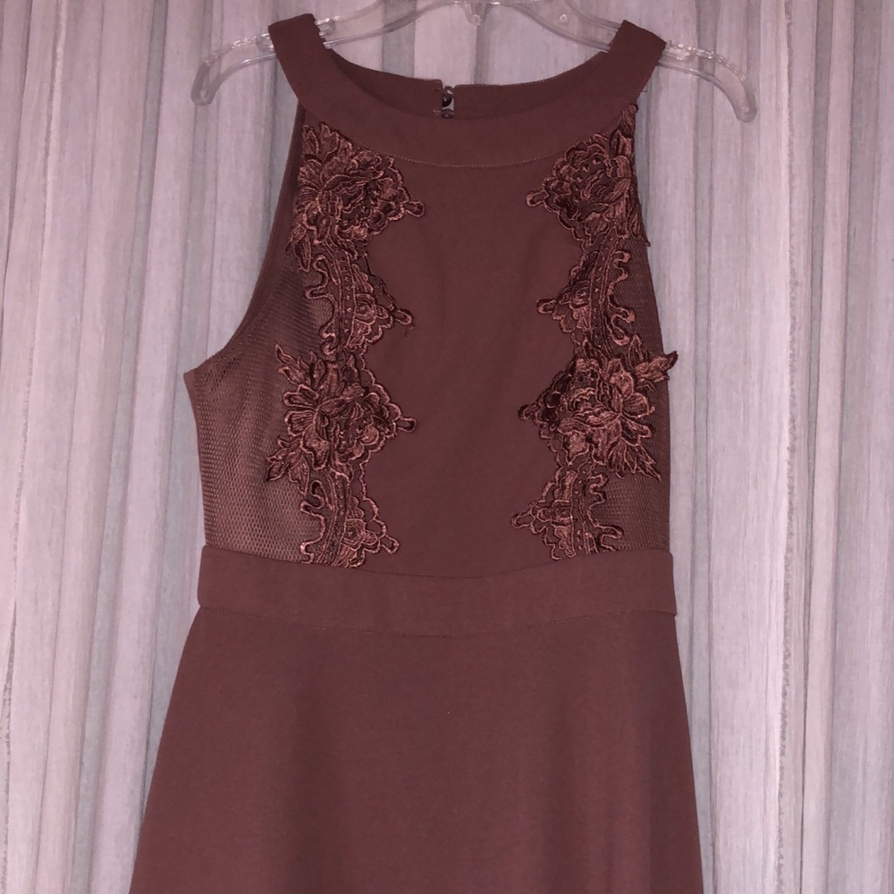Lace detail dress